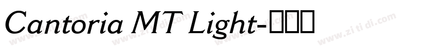 Cantoria MT Light字体转换